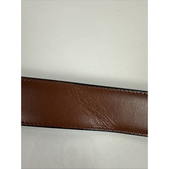 Perry Ellis Portfolio Genuine Leather Belt Black 56/140 Size 56 1P35150K - Picture 10 of 10